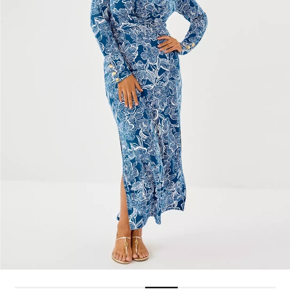 Lilly Pulitzer pink and white maxi dress worn once - Picture 7 of 11